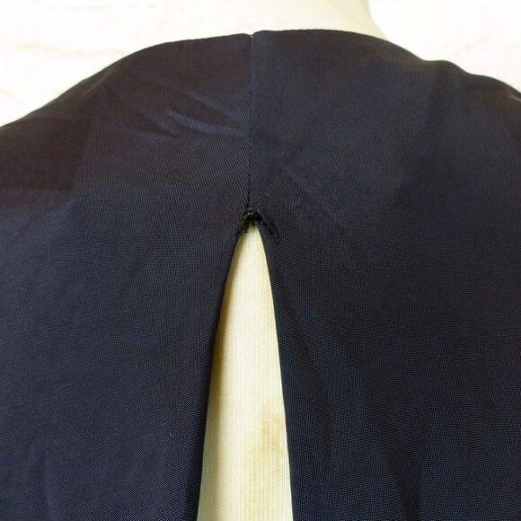 Yigal Azrouel Maxi Gown Womens 3 Blue Deep V Draped Rayon Dress Bridal Greek Y2K - Picture 11 of 16